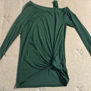 Elegant Green Off-Shoulder Women's Top